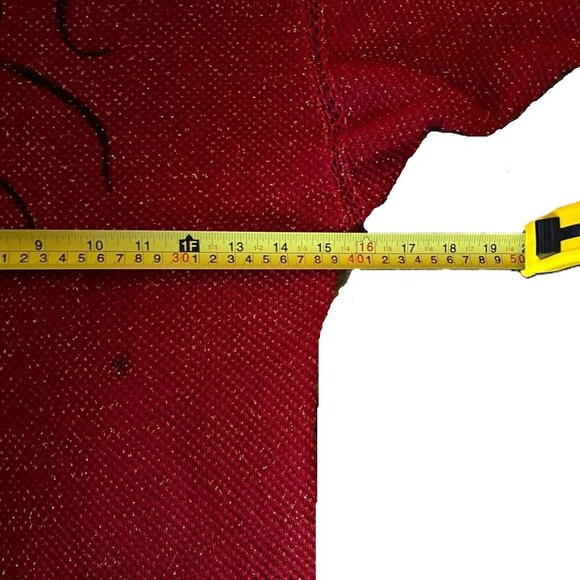 Vintage handmade knit maxi tube 'bird' dress with sparkle - Picture 13 of 16